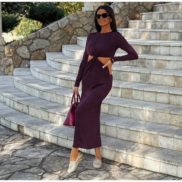 ZARA BLOGGER FAVE!!! Stretchy Long Dress NWT - Picture 12 of 16